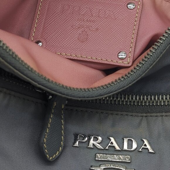 SOLD - Prada Saffiano Leather & Tessuto Nylon Crossbody. - Picture 6 of 8